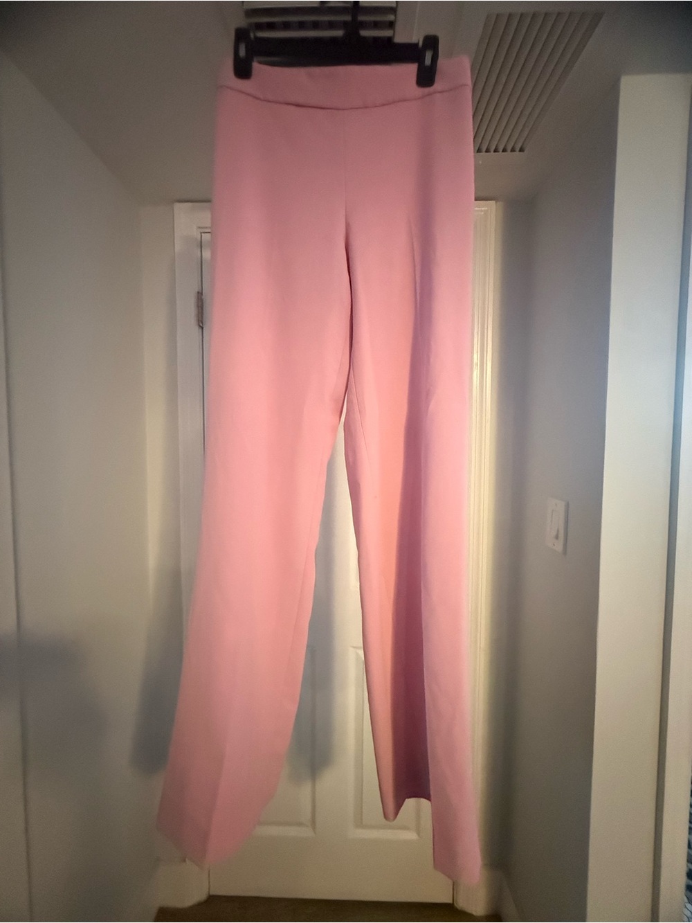 Zara pink high waist pink trousers wide leg